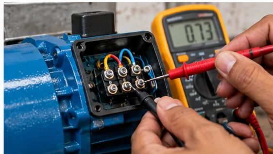 Illustration of electrical motor testing